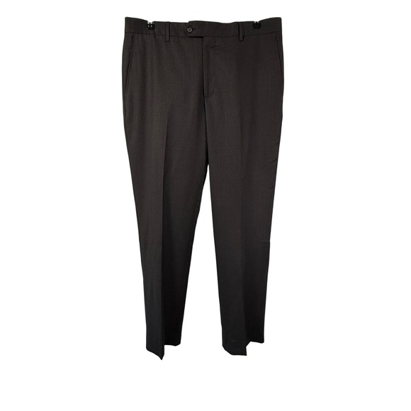 Ermenegildo Zegna Micronsphere Charcoal‎ Grey Wool Pants Italy Mens 36x31